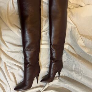 NEW. YSL Kiki Over the Knee Boots. Unworn! Size 6.5. Open to offers!!!